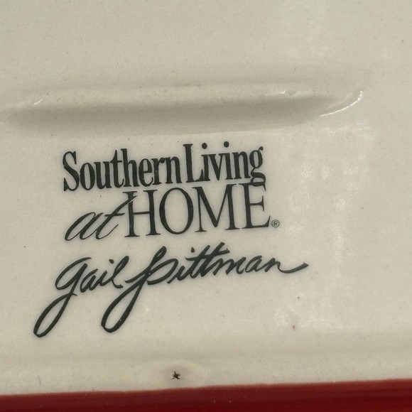 8-Gail Pittman Southern Living at Home Appetizer Tray/Plate Christmas Memories - Picture 8 of 10